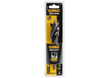 Dewalt Power Tools Extreme Tri-Flute Spade Bit 28 x 152mm DeWALT Power Tools - RockBottom Northampton