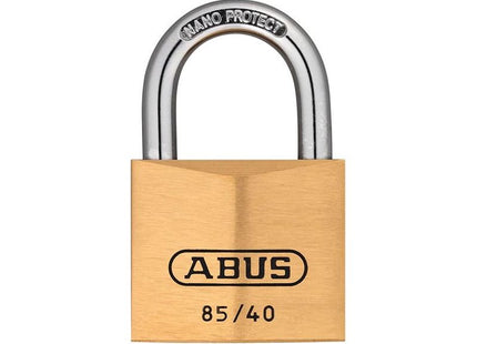 Abus Mechanical 85/40mm Brass Padlock ABUS Mechanical - RockBottom Northampton 