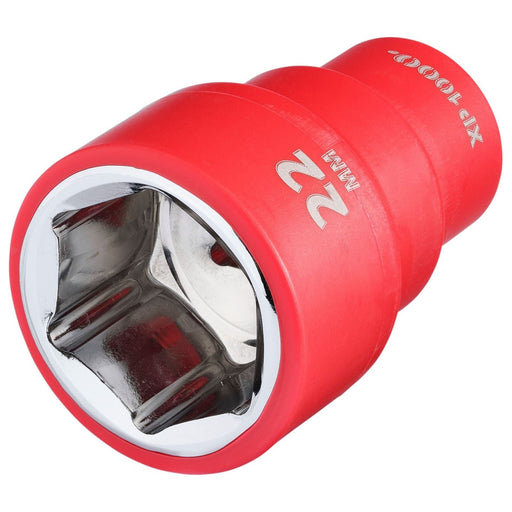 Draper XP1000 VDE Socket, 3/8" Sq. Dr., 22mm Draper - Town Tools