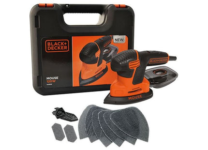 Black + Decker KA2500K-GB Compact Mouse® Sander 120W 240V BLACK + DECKER - RockBottom Northampton
