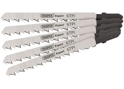 Draper DT101D Jigsaw Blade Set, 100mm (5 Piece) 81719 Draper - Town Tools 