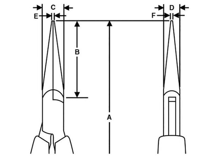 Lindstrom Supreme Long Snipe Nose Smooth Jaw Pliers 132mm Lindstrom - RockBottom Northampton