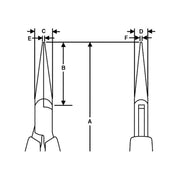 Lindstrom Supreme Long Snipe Nose Smooth Jaw Pliers 132mm Lindstrom - RockBottom Northampton