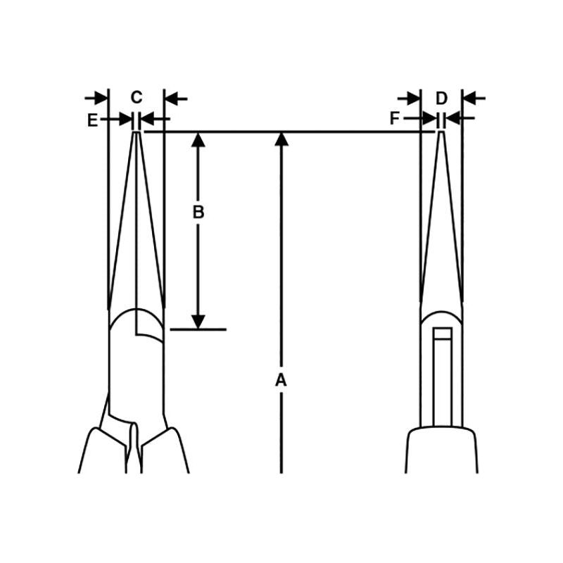 Lindstrom Supreme Long Snipe Nose Smooth Jaw Pliers 132mm Lindstrom - RockBottom Northampton