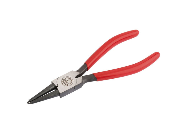 Draper Elora J1 Straight Internal Circlip Pliers with Dipped Handles, 8 - 25mm Draper - Town Tools 