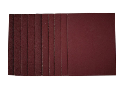 Draper 1/4 Sanding Sheets, 115 x 150mm, Assorted Grit (Pack of 10) 54824 Draper - Town Tools 