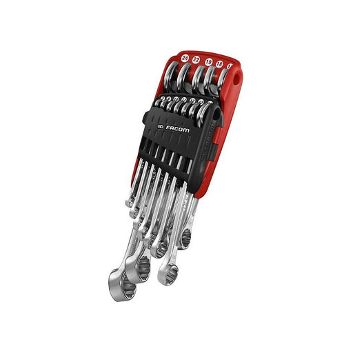 Facom 440.JP12APB Combination Spanner Set, 12 Piece Facom - RockBottom Northampton