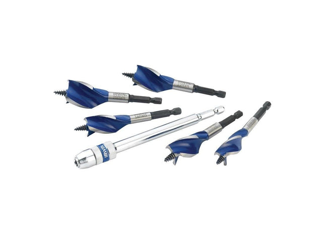 Irwin® Blue Groove 6X Stubby Wood Bit Set, 5 Piece IRWIN® - RockBottom Northampton