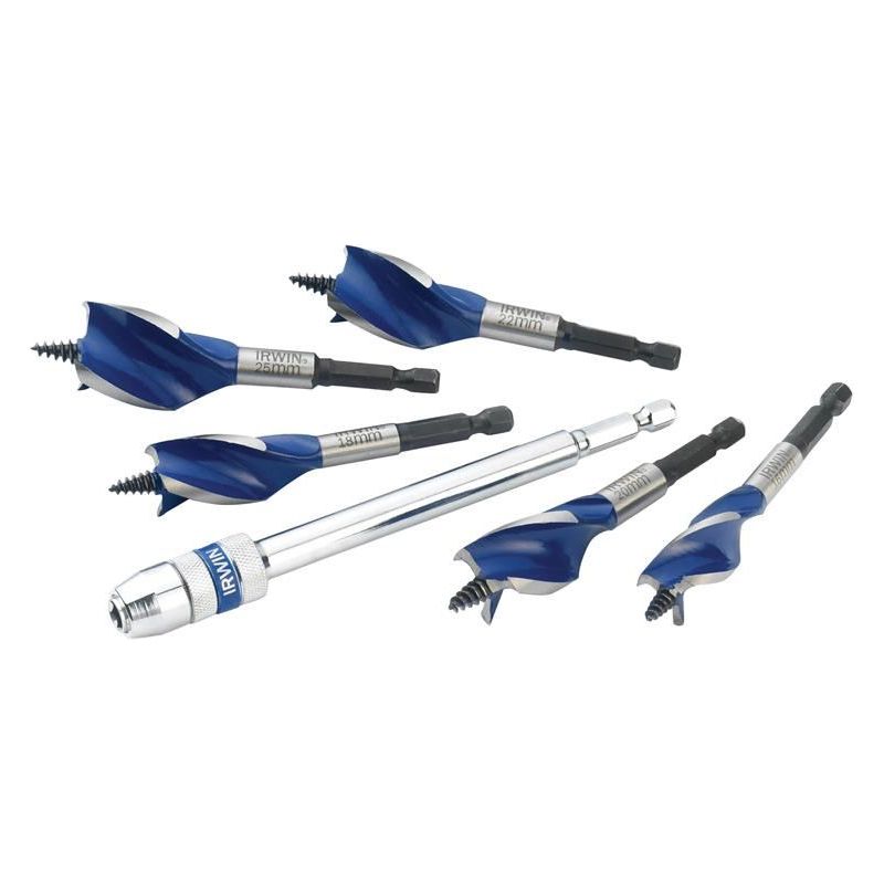 Irwin® Blue Groove 6X Stubby Wood Bit Set, 5 Piece IRWIN® - RockBottom Northampton