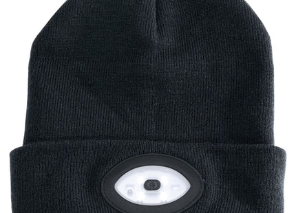 Draper Beanie Hat with Rechargeable Torch, One Size, 1W, 100 Lumens, Black 99521 Draper - Town Tools 