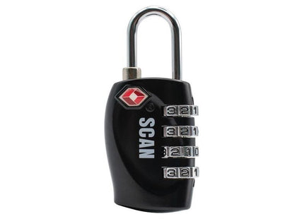 Scan Zinc Combination Padlock TSA Approved Scan - RockBottom Nothampton