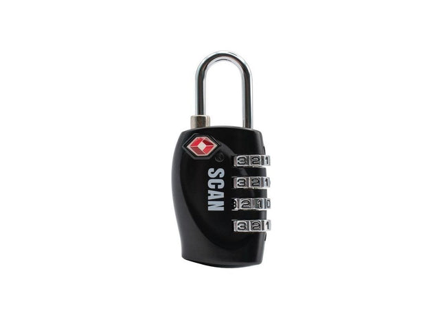 Scan Zinc Combination Padlock TSA Approved Scan - RockBottom Nothampton