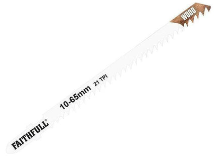 Faithfull Wood Jigsaw Blades Pack of 5 T301CD Faithfull - RockBottom Northampton