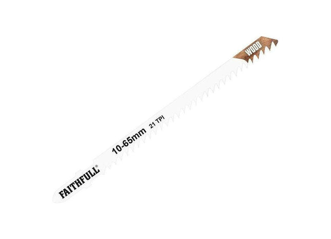Faithfull Wood Jigsaw Blades Pack of 5 T301CD Faithfull - RockBottom Northampton