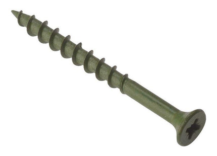 Forgefix Decking Screw Pozi Compatible ST Green Anti-Corrosion 4.5 x 50mm Box 200 ForgeFix - RockBottom Northampton