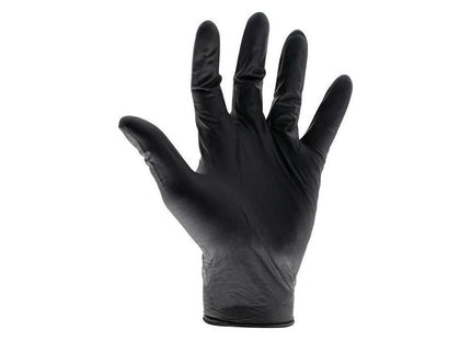 Scan Black Heavy-Duty Nitrile Disposable Gloves Large Size 8 (Box of 100) Scan - RockBottom Nothampton