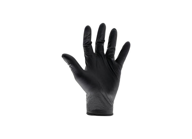 Scan Black Heavy-Duty Nitrile Disposable Gloves Large Size 8 (Box of 100) Scan - RockBottom Nothampton