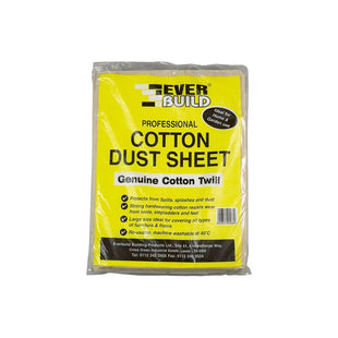 Everbuild Sika Cotton Dust Sheet 3.6 x 2.7m Everbuild Sika - RockBottom Northamptin
