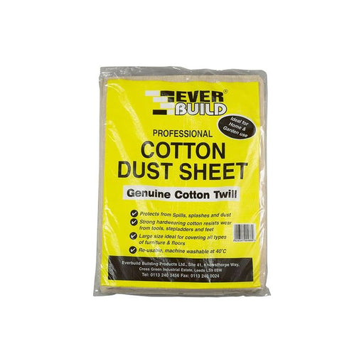 Everbuild Sika Cotton Dust Sheet 3.6 x 2.7m Everbuild Sika - RockBottom Northamptin