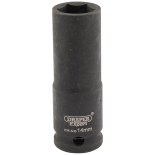 Draper Expert HI-TORQ 6 Point Deep Impact Socket, 3/8" Sq. Dr., 14mm Draper - Town Tools 
