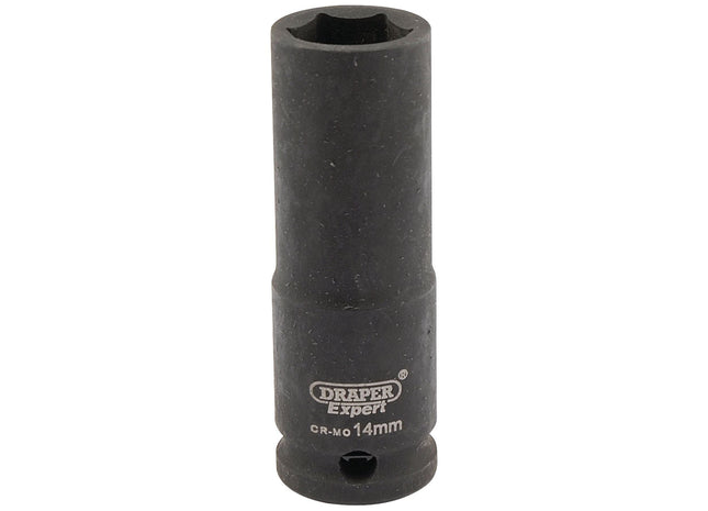 Draper Expert HI-TORQ 6 Point Deep Impact Socket, 3/8" Sq. Dr., 14mm Draper - Town Tools 