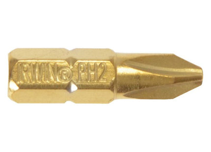 Irwin® Screwdriver Bits Phillips PH2 25mm Titanium (Pack 2) IRWIN® - RockBottom Northampton