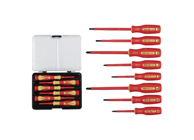 Draper VDE Approved Fully Insulated Screwdriver and Precision Screwdriver Set (1 Draper - Town Tools 