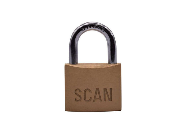 Scan Brass Padlock 40mm Scan - RockBottom Nothampton