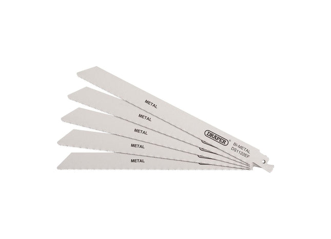Draper Bi-metal Reciprocating Saw Blades for Metal Cutting, 225mm, 18tpi (Pack o Draper - Town Tools 