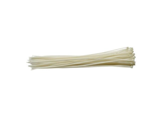 Draper Cable Ties, 4.8 x 400mm, White (Pack of 100) 70401 Draper - Town Tools 