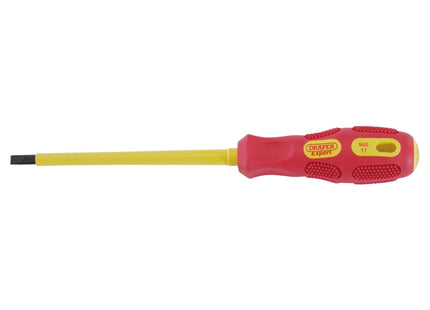 Draper VDE Approved Fully Insulated Plain Slot Screwdriver, 5.5 x 125mm (Display Draper - Town Tools 