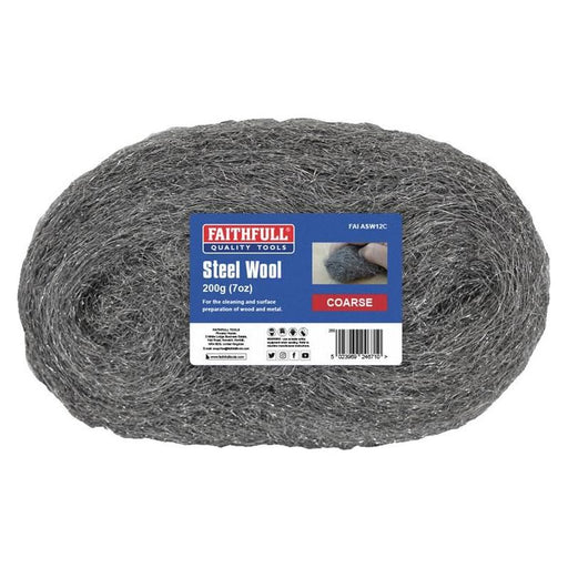 Faithfull Steel Wool Coarse 200g Faithfull - RockBottom Northampton