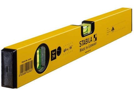 Stabila 70-40 Single Plumb Spirit Level 2 Vial 40cm Stabila - RockBottom Nothampton