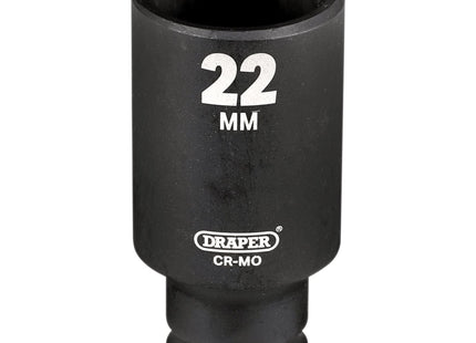 Draper Draper HI-TORQ Metric Deep Impact Socket, 3/8" Sq. Dr., 22mm Draper - Town Tools