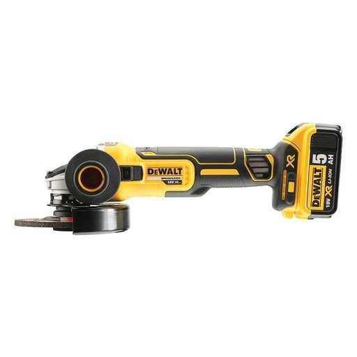 Dewalt Power Tools DCG405P2 XR Brushless Grinder 125mm 18V 2 x 5.0Ah Li-ion DeWALT Power Tools - RockBottom Northampton