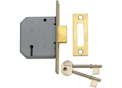 Yale Locks PM322 3 Lever Mortice Deadlock Polished Chrome 65mm 2.5in Yale Locks - RockBottom Northampton