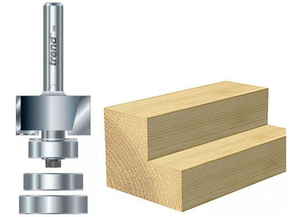 Trend 46/44 x 1/4 TCT Bearing Guided Rebater 24mm x 12.7mm Trend - RockBottom Northampton