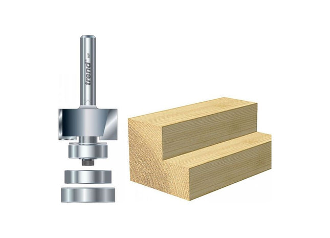 Trend 46/44 x 1/4 TCT Bearing Guided Rebater 24mm x 12.7mm Trend - RockBottom Northampton