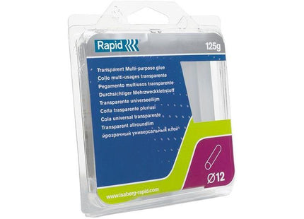 Rapid Transparent Glue Sticks 12 x 94mm (Pack 13) Rapid - RockBottom Nothampton