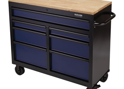 Draper BUNKER Workbench Roller Tool Cabinet, 7 Drawer, 41", Blue 08222 Draper - Town Tools 