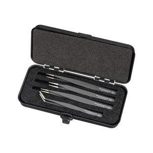 Wiha Professional ESD SMD Tweezer Set, 4 Piece Wiha - RockBottom Northampton