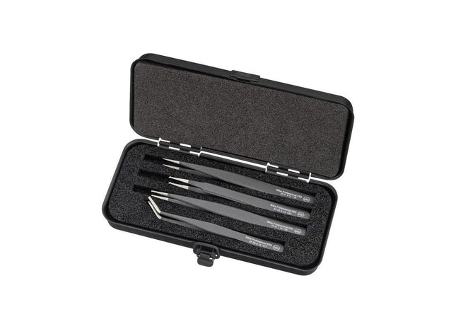 Wiha Professional ESD SMD Tweezer Set, 4 Piece Wiha - RockBottom Northampton
