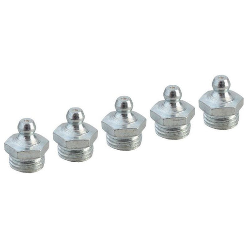 Faithfull Grease Nipple Straight 1/4in BSP (Pack 5) Faithfull - RockBottom Northampton