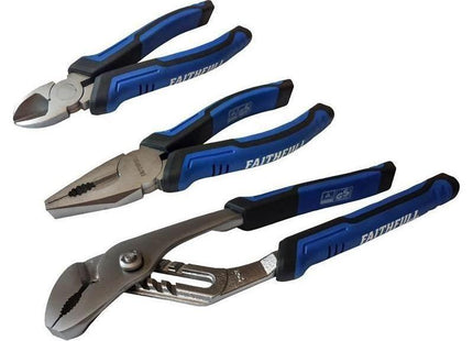 Faithfull Soft Grip Pliers Set, 3 Piece Faithfull - RockBottom Northampton