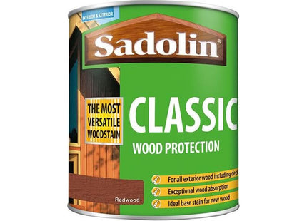 Sadolin Classic Wood Protection Redwood 1 litre Sadolin - RockBottom Nothampton
