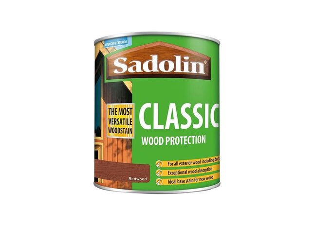 Sadolin Classic Wood Protection Redwood 1 litre Sadolin - RockBottom Nothampton