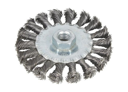 Bluespot Tools Flat Twist Knot Wire Wheel 100mm M14 X 2 BlueSpot Tools - RockBottom Northampton