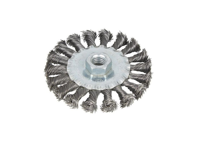 Bluespot Tools Flat Twist Knot Wire Wheel 100mm M14 X 2 BlueSpot Tools - RockBottom Northampton