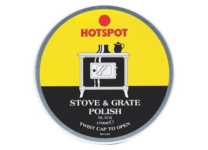 Hotspot Black Stove & Grate Polish Tin 170g Hotspot - RockBottom Northampton
