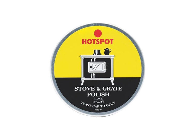 Hotspot Black Stove & Grate Polish Tin 170g Hotspot - RockBottom Northampton